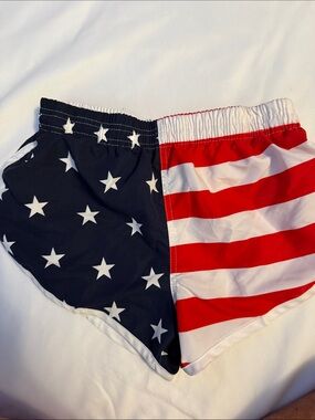 4th of July Women’s Patriotic Stars & Stripes Shorts - Red, White & Blue